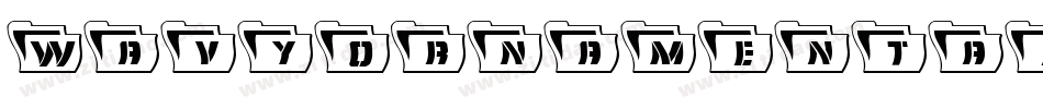 WavyOrnamentalOutline Oblique字体转换